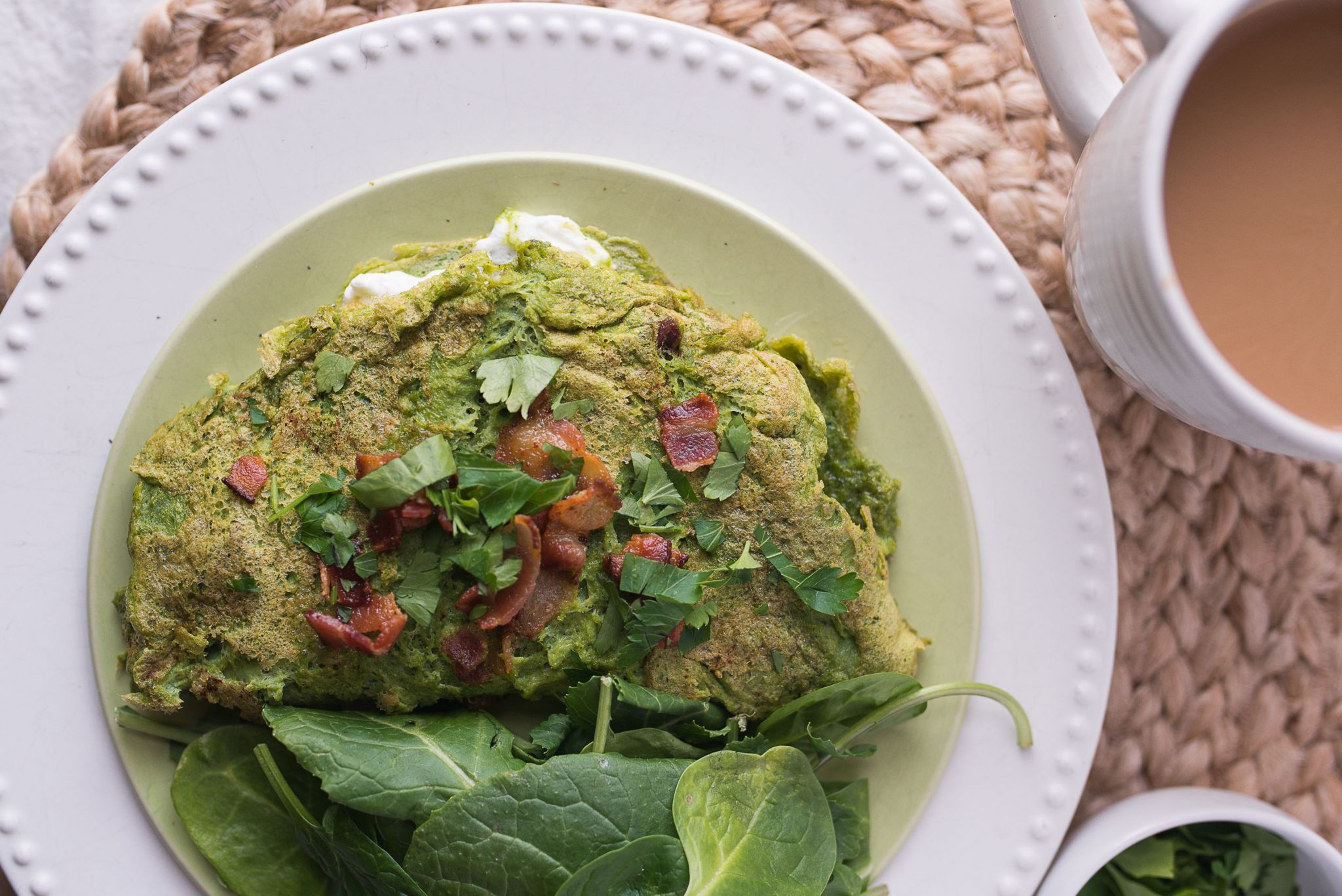 how to eat more veggies-ketologic-green-omelet